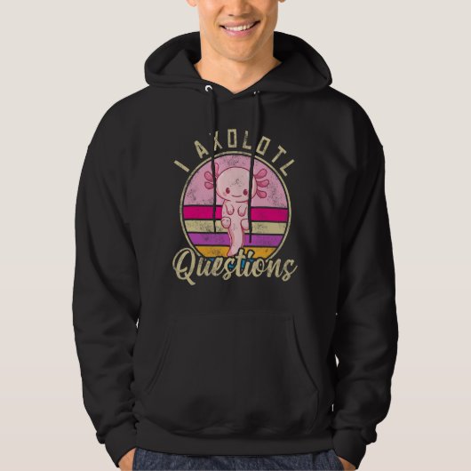 Veste À Capuche I Axolotl Questions & Mignonnes Sayes Axolotl Enfa (Devant)