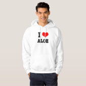 VESTE À CAPUCHE I COEUR (AMOUR) ALOE (Devant entier)