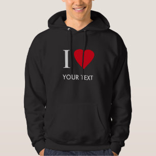 Veste À Capuche I COEUR (votre texte)