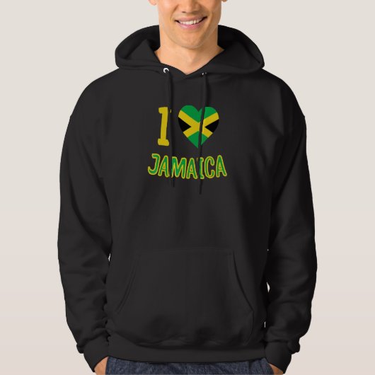 Veste À Capuche I Heart Jamaïque (Devant)