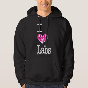 Veste À Capuche I Heart Labs Love Labrador Chig Breeds Conditionné