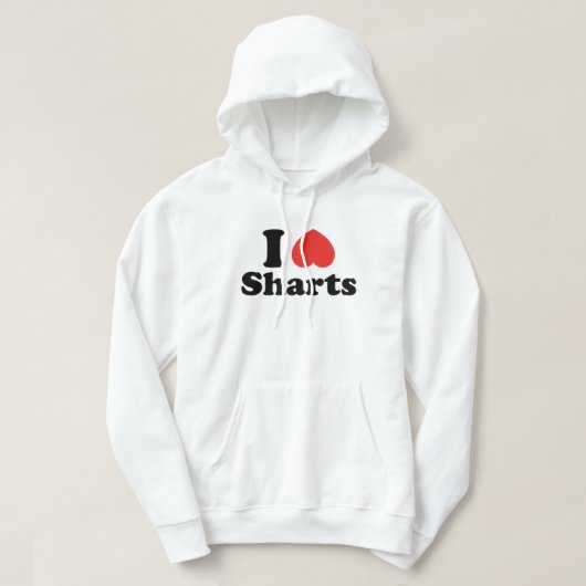 Veste À Capuche I Heart Sharts (Design devant)