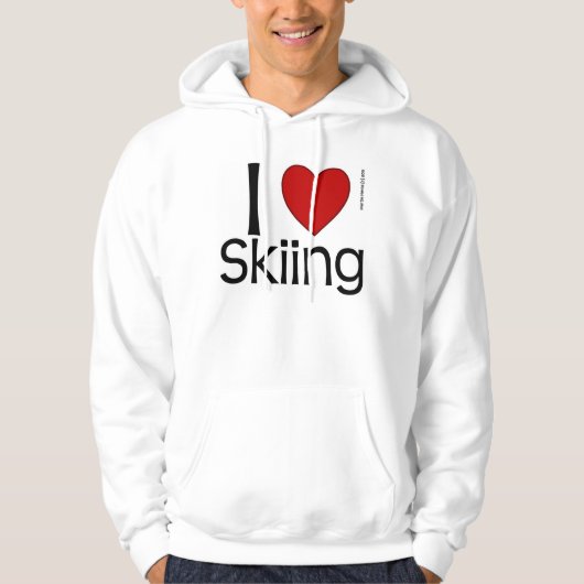 Veste À Capuche I Heart Skiing Sweatshirt (Devant)