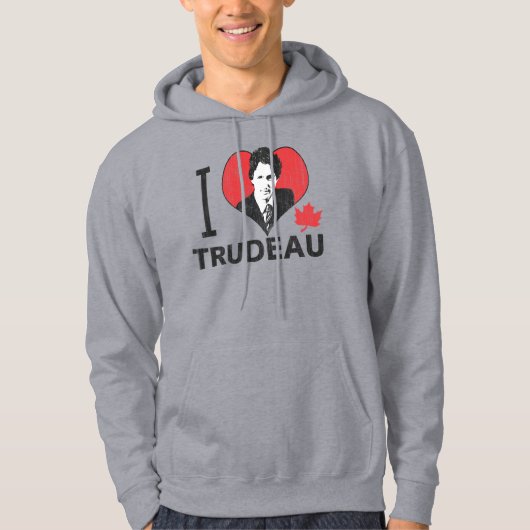 Veste À Capuche I Heart Trudeau (Devant)
