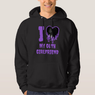 Veste À Capuche I Loth My Goth Girlfriend Purple Heart Photo