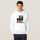 Veste À Capuche I Love Alpacas (Devant entier)