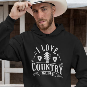 Veste À Capuche I Love Country Music