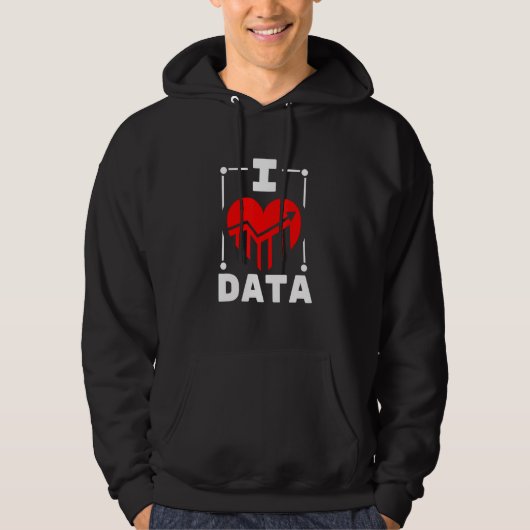 Veste À Capuche I Love Data Builder (Devant)