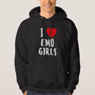 Veste À Capuche I Love Emo Girls I Heart Emo Girls 14