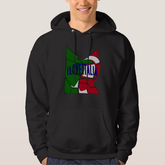 Veste À Capuche I Love Italia (Devant)