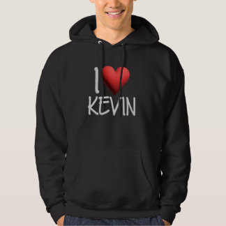 Veste À Capuche I Love Kevin Nom Hommes Personnalisés Guy BFF Ami