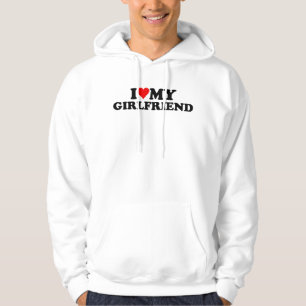 Veste À Capuche I Love My Girlfriend Heart GF Valentines Day 3WH1