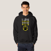 Veste À Capuche I Love Rottweiler Plus que Rottweiler (Devant entier)