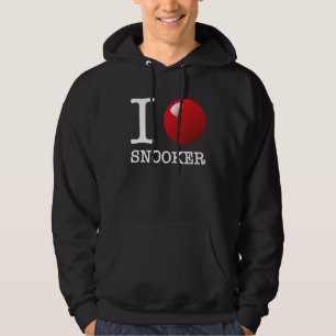 Veste À Capuche I Love Snooker Red Ball Heart