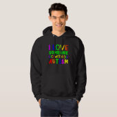 Veste À Capuche I love someone with Autism Child Awareness Choose  (Devant entier)