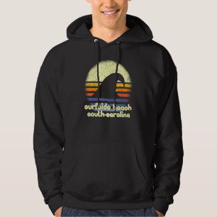 Veste À Capuche I Love Surfside Beach South Carolina Ocean Wave Sc