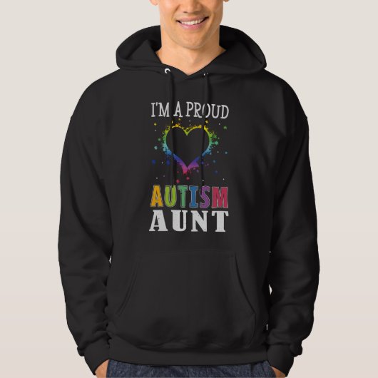 Veste À Capuche I M Fier Tante Puzzle Sensibilisation sur l'autism (Devant)
