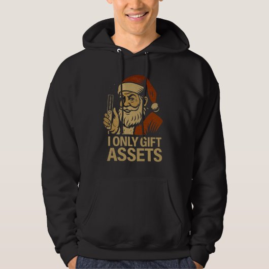 Veste À Capuche I Only Gift Assets™ Crypto Blockchain Santa Claus (Devant)