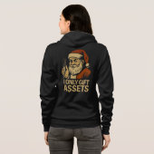 Veste À Capuche I Only Gift Assets™ Crypto Blockchain Santa Claus (Dos entier)