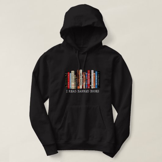 Veste À Capuche I Read Banned Books Week Librarian Freadom Reader (Design devant)