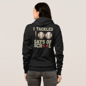 Veste À Capuche I Tackled 100 Days of School, Baseball Design (Dos entier)
