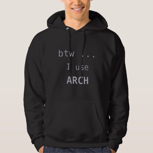 Veste À Capuche I use Arch Linux (Devant)