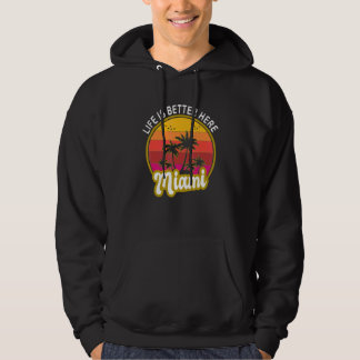Veste À Capuche Ici Miami Floride