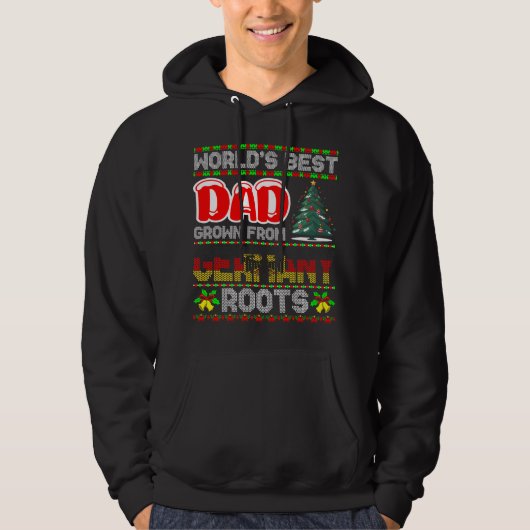 Veste À Capuche Idée de cadeau de Noël pour papa Allemagne Pull Ug (Devant)