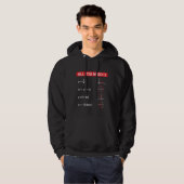 Veste À Capuche Idée de cadeau de professeur de mathématiques (Devant entier)