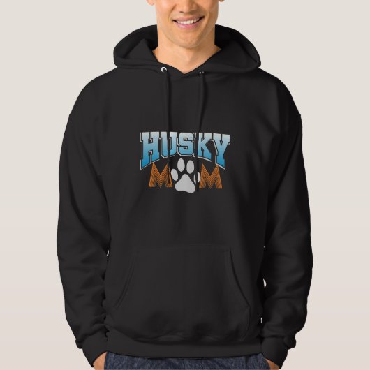 Veste À Capuche Idée Sibérienne Husky Mom (Devant)