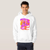 Veste À Capuche Idées de couleur stress mental abstrait (Devant entier)