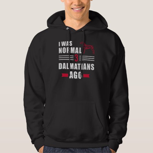 Veste À Capuche Il y a 3 Dalmatiens, j'étais normal (Devant)