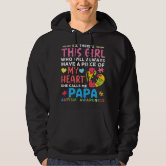 Veste À Capuche Il y a cette fille qui m'appelle Papa Sensibilisat