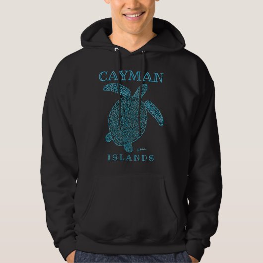Veste À Capuche Îles Caïmans, Tortue de mer (Devant)