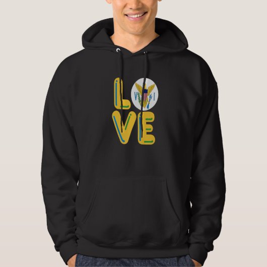 Veste À Capuche Îles Vierges AMOUR (Devant)