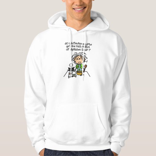 Veste À Capuche Illettrer l'Humour populaire (Devant)