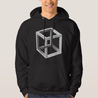 Veste À Capuche Illusion Optique De Cube Impossible (Cube Irration