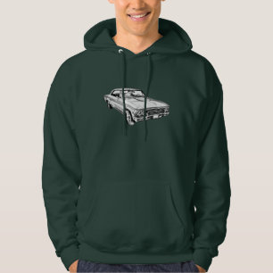 Veste À Capuche Illustration 1966 de Chevy Chevelle solides