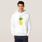 Veste À Capuche Illustration d'ananas mignon (Devant entier)