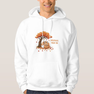 Veste À Capuche Illustration d'automne de renard endormi avec cita