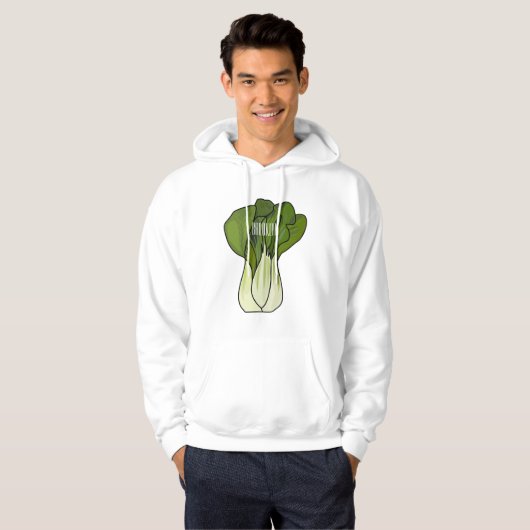 Veste À Capuche Illustration de Bok choy (Devant entier)