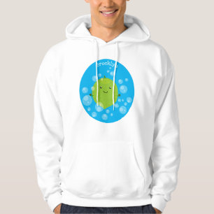 Veste À Capuche Illustration de dessin animé de bulles de lime ver