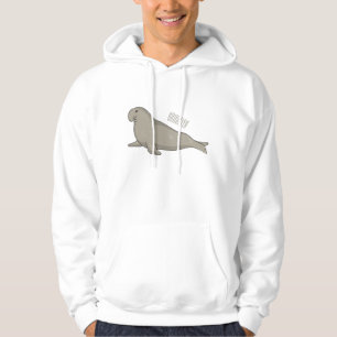 Veste À Capuche Illustration de dessin de phoque éléphant