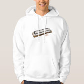 Veste À Capuche Illustration de dessin d'Harmonica (Devant)