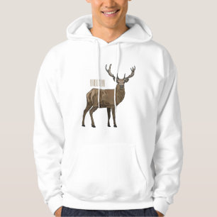 Veste À Capuche Illustration de dessin sur le cerf