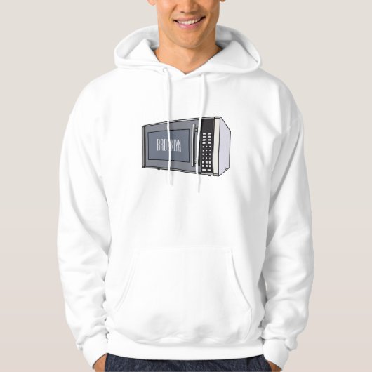 Veste À Capuche Illustration de dessin sur micro-ondes (Devant)