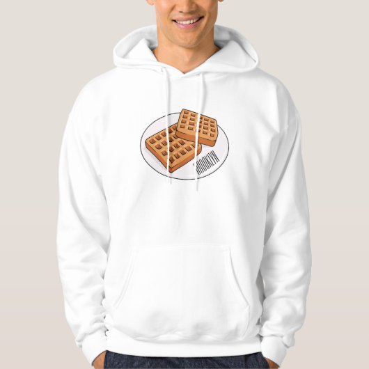Veste À Capuche Illustration de gaufre (Devant)