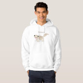 Veste À Capuche Illustration de gecko tan tan mignon (Devant entier)