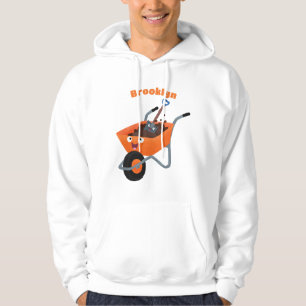 Veste À Capuche Illustration de la brouette en brouette orange trè