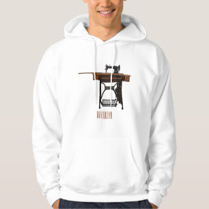 Veste À Capuche Illustration de la machine à coudre